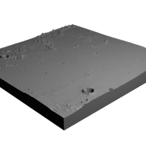 Apollo 12 Landing Site Moon 3D Surface Map Plate