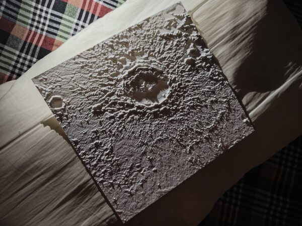 Copernicus Lunar Crater Surface 3D Plate