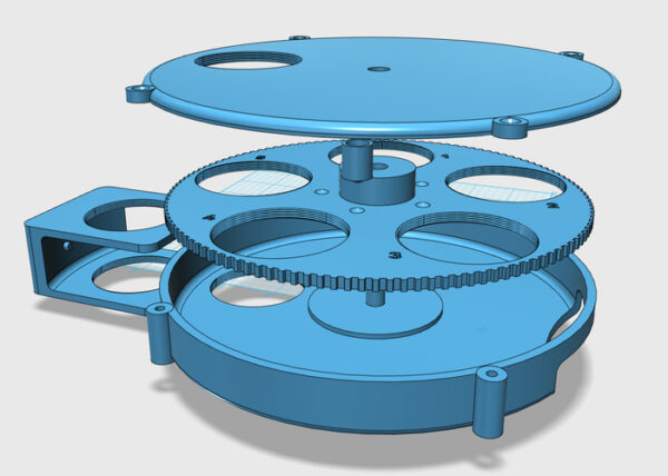 Manual Filter Wheel 9 Position for 1.25 Filter - Image 2
