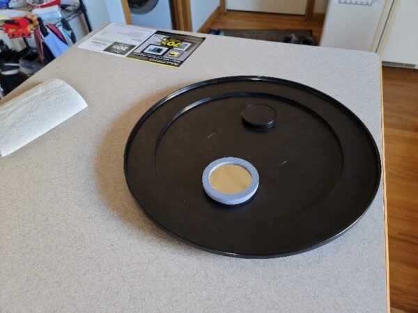 Solar Filter For Telescope Dust Cap Hole [ Bigger Hole ]