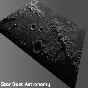 StarDust Astronomy Best Lunar Surface Image 3D Plate By Vishal Sharma