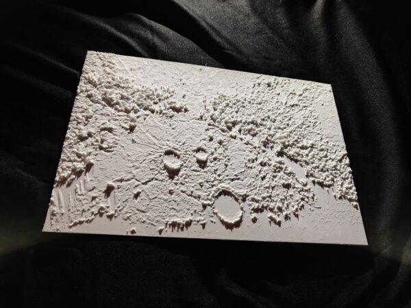 StarDust Astronomy Best Lunar Surface Image 3D Plate By Vishal Sharma - Image 3
