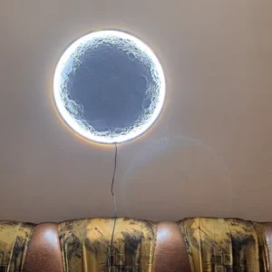 Moon Realistic 2D Wall Mount Art With Lighting