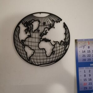 2D Earth For Wall Decoration Multi Colours